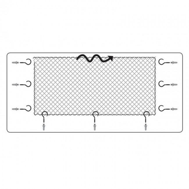 Duvo Plus Balkon Safety Net, 3*2m - защитная сетка для балкона