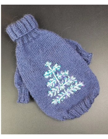 Вязаный джемпер для собачки ,,Рождественский,, 