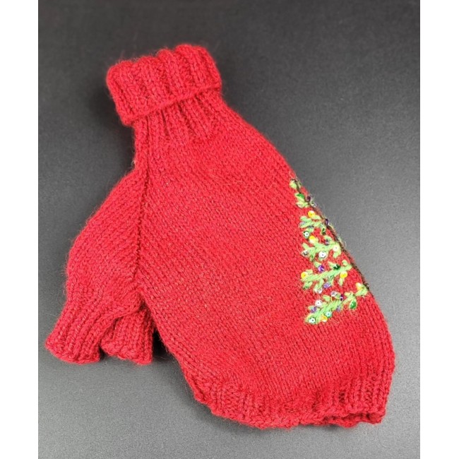 Adīts džemperis sunim ,,Ziemassvētku,, (sarkans)