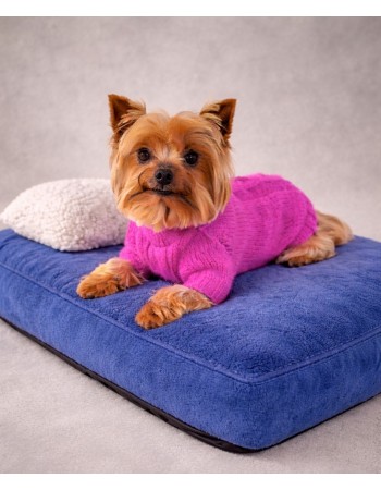 Подстилка из флиса (синего цвета)