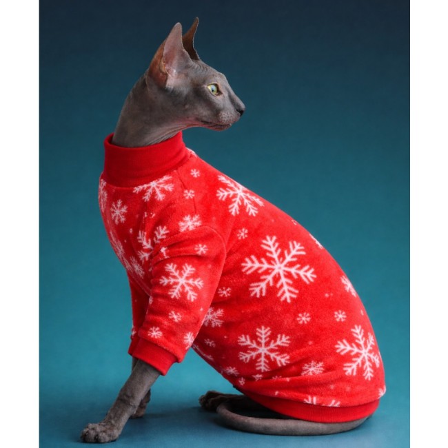 Джемпер для котов ( snowflake )