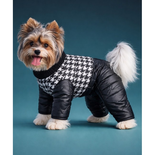 Тёплый , зимний комбинезон (Pied-de-poule)