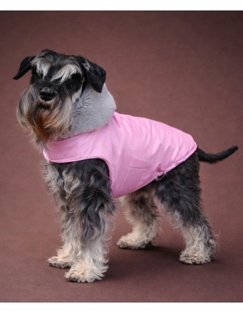 Тёплая попона для собачки (розовая)