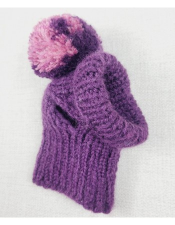 Adītas cepure sunim  (purple)