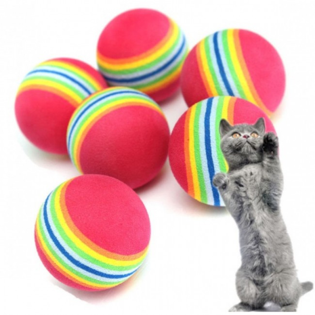 Soft rainbow ball, 4gb - putu gumijas varaviksnes bumbiņas