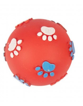  Duvo Plus Vinil Treat Ball Paws, 7,5cm  (red)