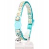 Duvo Plus Cat collar Retro Squares (blue)  - kaklasiksna kaķiem, ar rakstu