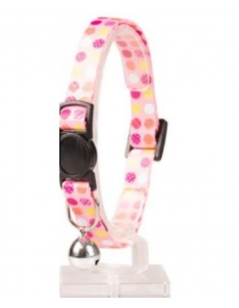 Duvo Plus Cat collar Candy (pink) - kaklasiksna kaķiem, ar rakstu