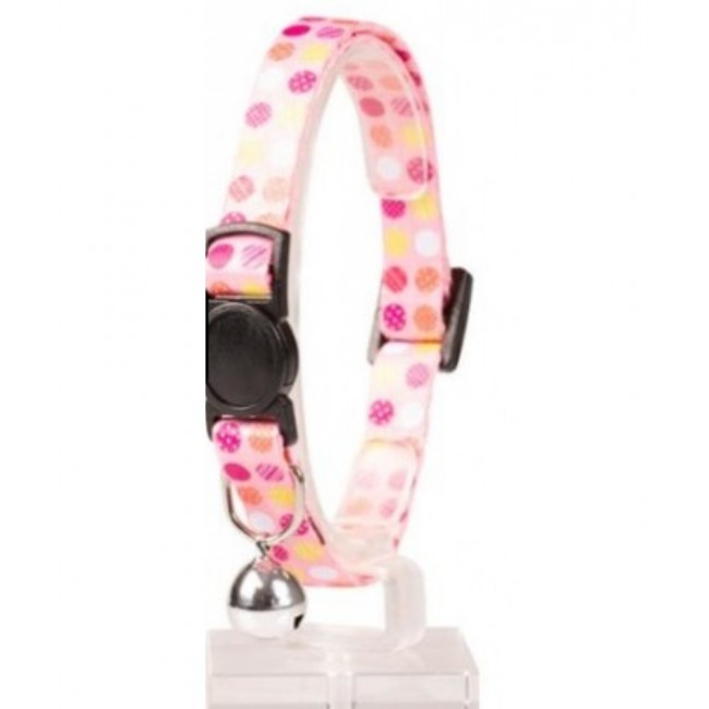 Duvo Plus Cat collar Candy (pink) - kaklasiksna kaķiem, ar rakstu