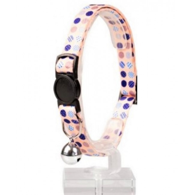 Duvo Plus Cat collar Candy (salmon) - kaklasiksna kaķiem, ar rakstu