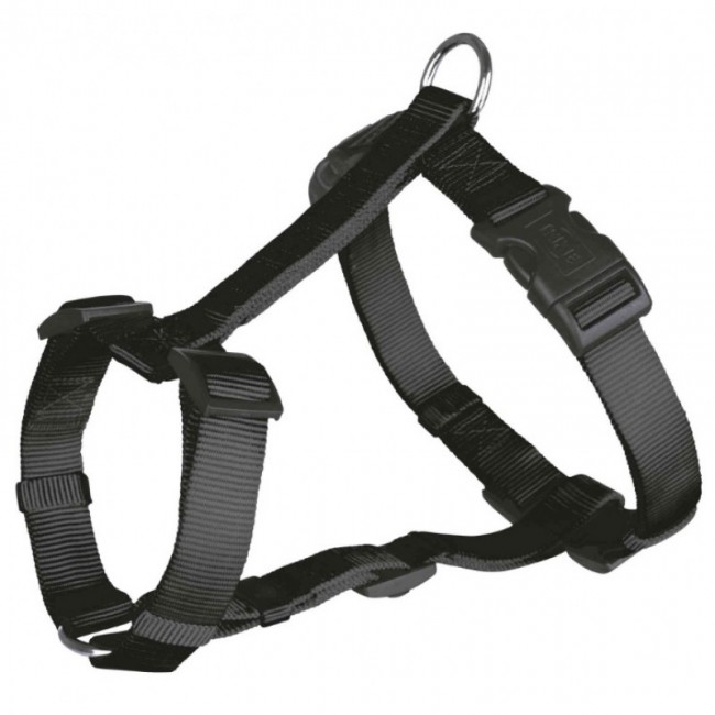 Amber Crown Classic Neilon Harness Black, 40-70cm / 20mm - нейлоновая шлейка