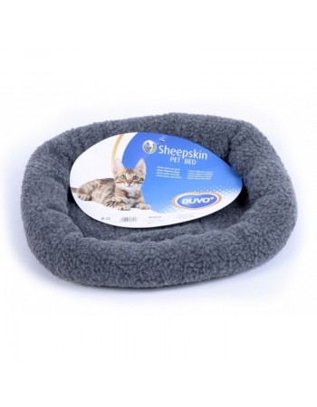 Duvo Plus Cushion Sheepskin Grey, 50*35cm - лежанка