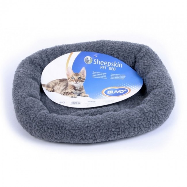 Duvo Plus Cushion Sheepskin Grey, 50*35cm - guļvieta